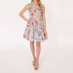 Oliphant Yoke Floral Dress Multicolor Size S  |Tuckernuck